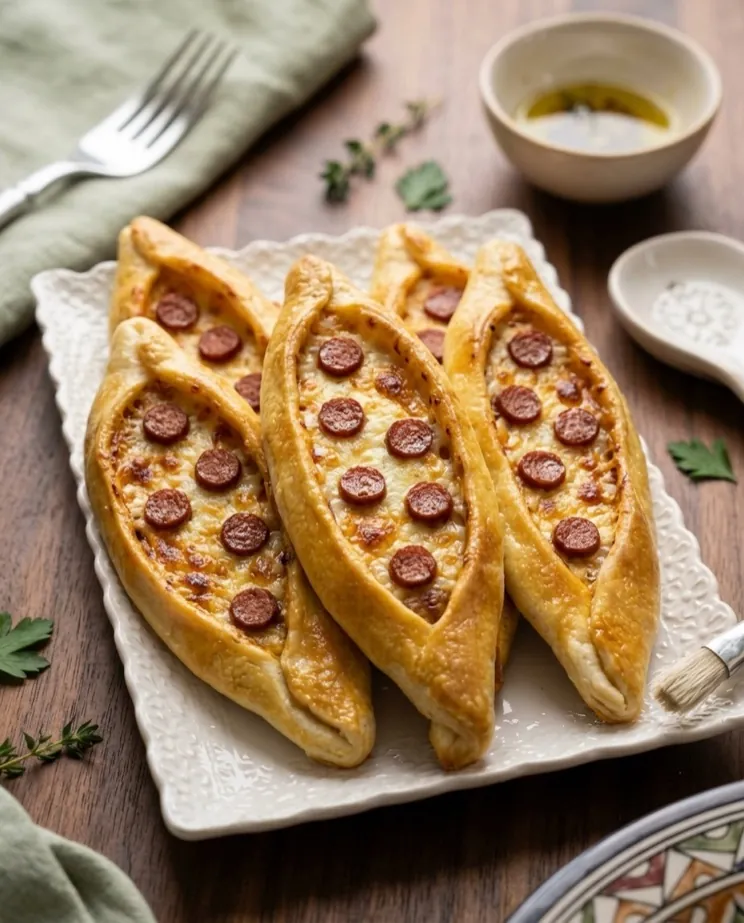 Pide (Cheese & Sausage)